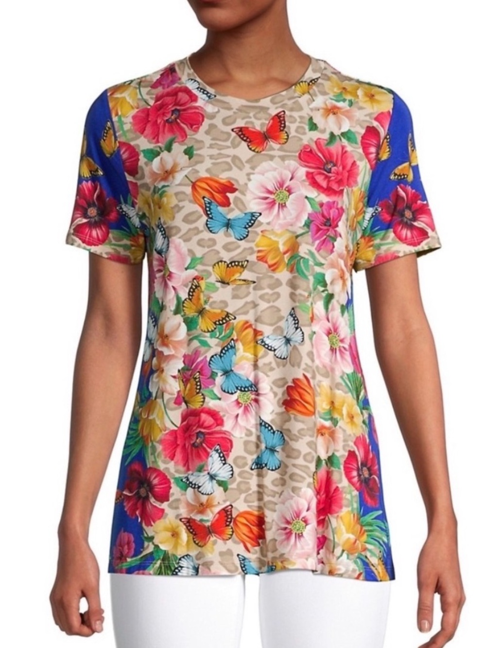 Johnny Was colorful short sleeve tee shirt